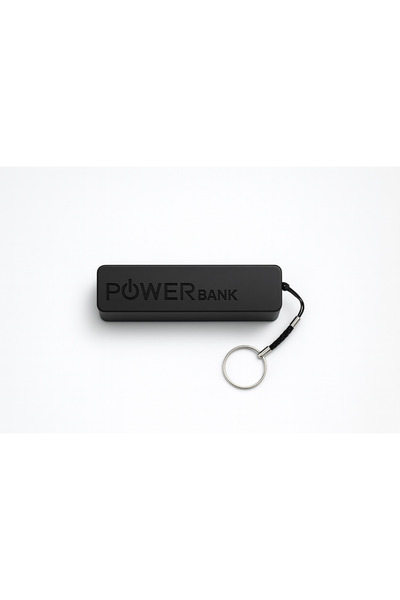 Bahama External battery 2600mAh USB universal, portable, compact, with keychain, black, for smartphone
