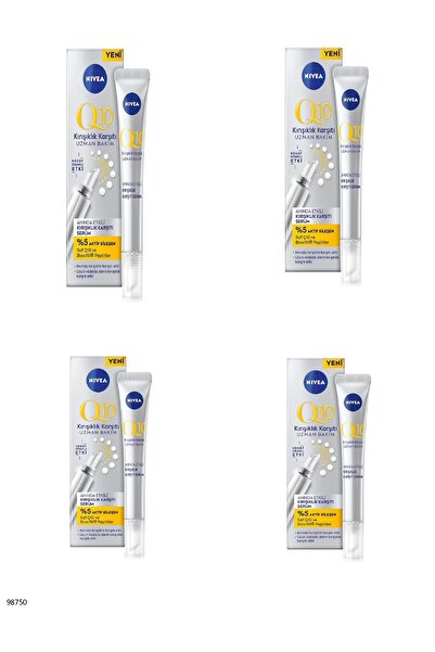 NIVEA 98750 Q10 Instant Effect Anti-Wrinkle Serum 4 Pieces