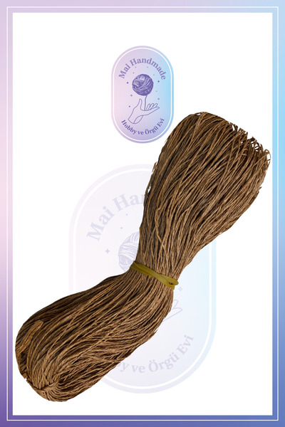 Mai Handmade Hobby ve Örgü Evi Doğal Kağıt İp 300-350 Gr Yaklaşık 300-350 Met...