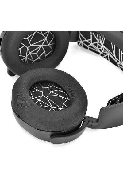 PadForce Earpads Cushion for SteelSeries Arctis 1/3/5/7/9/Pro Wireless Gaming Headsets – Black Mesh - White