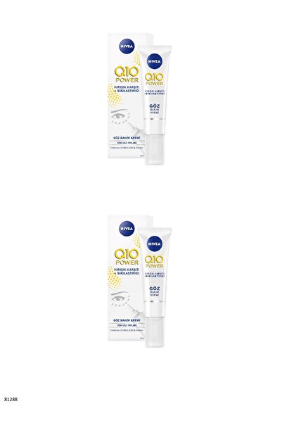 NIVEA 81288 Q10 Power Anti-Wrinkle + Firming Eye Care Cream 2 Pcs