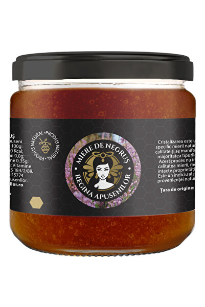 Regina Apusenilor Miere de negrus, iarba neagra, Regina Apusenilor, 500 g