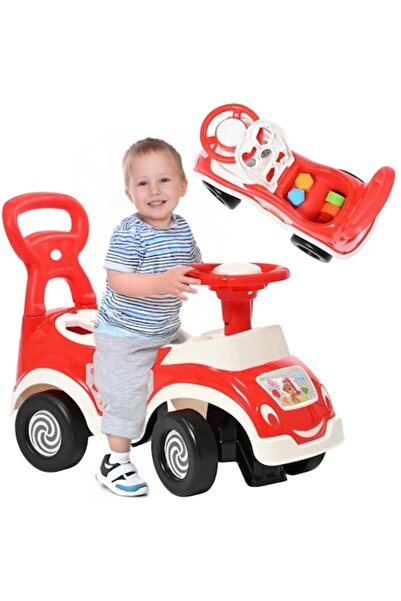 CIUPIGo Masinuta Ride-On 4 in 1 pentru copii, cu sortator, volan cu claxon, impingator si spatiu depozitare