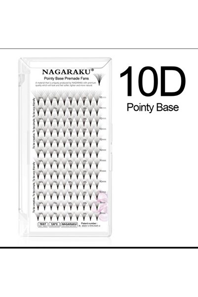 NAGARAKU 10 D Volüme Ipek Kirpik 0.7 Kalınlık C Kıvrım 8-15 Mm boy Aralığı Mİ...