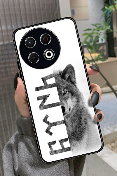 TECNO Spark 30 Pro Uyumlu Bozkurt Tasarımlı Glossy Premium Kılıf