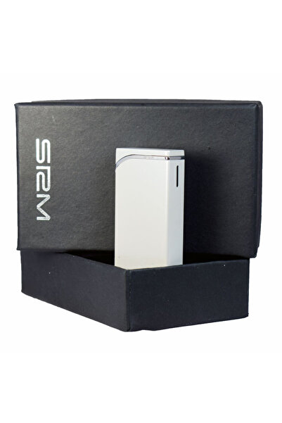 Sarome Bricheta SRM 105 C, metalica,piezoelectrica, reincarcabila cu gaz lichid, alba, unisex