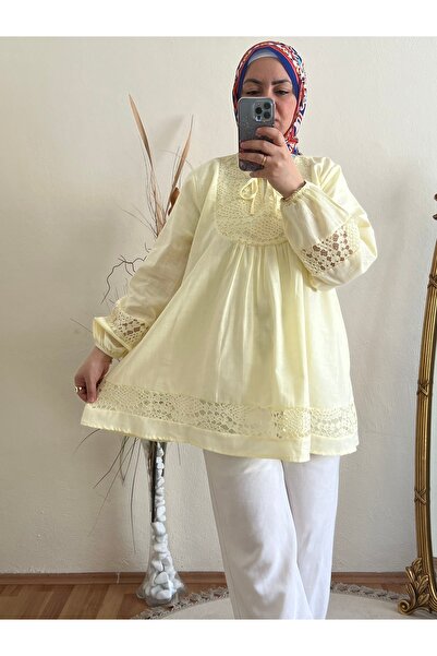 GÜZEL ÇARŞI Dantel detaylı tunik