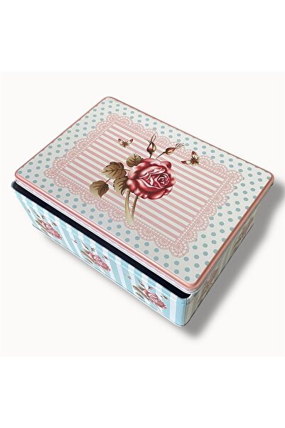 yumakça Metal Kutu Dikdörtgen, Malzeme, Hediyelik, Takı, Dikiş ve Hobi Kutusu...