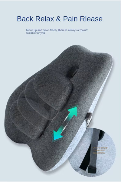 Essentials 360 ® Lumber Support Pillow for Office Chair Memory Foam Cushion Back Support