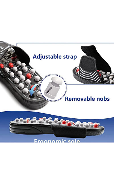 Bundeba 38-39 Numara Ayak Masajı Akupunktur Terliği Bir Çift