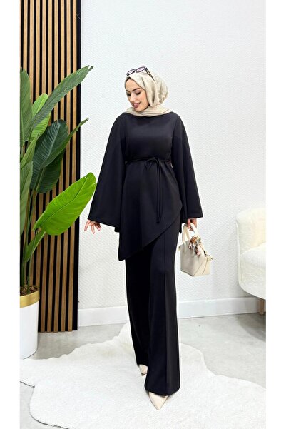 modasusev Belden Tie-Up Double Hijab Set