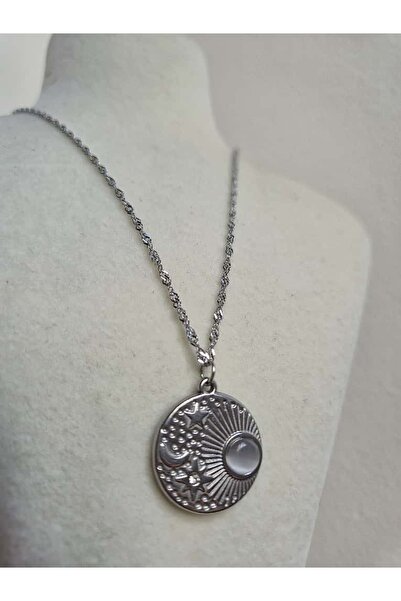 Haze قلادة ميدالية سكاي من الفولاذ المقاوم للصدأ