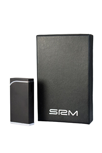 Sarome Bricheta SRM 105 B, metalica,piezoelectrica, reincarcabila cu gaz lichid, neagra, unisex