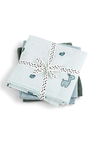 Done By Deer Burp Cloth Set - 3 Pieces - GOTS Certified Organic Muslin for Ne...
