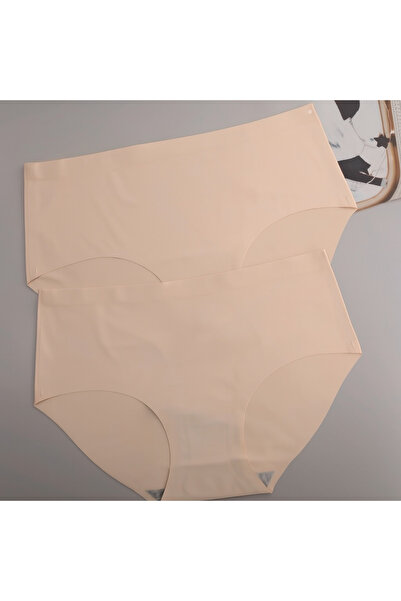Lingeria Skin Color Laser Cut Seamless Women's Panties - Pack of 2