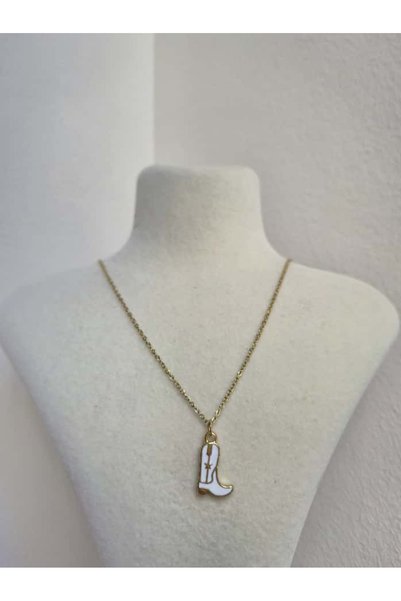 Haze Non-Tarnish Steel Enamel Cowboy Necklace