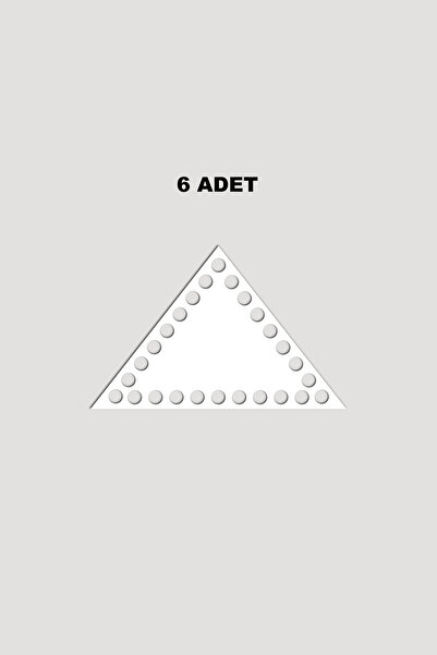 Lucena Дерев'яна трикутна підставка для кошика 13x16 см 6 штук білого кольору...