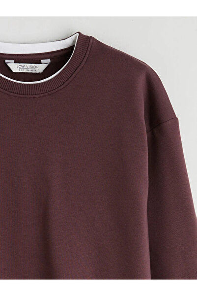 LC Waikiki LCW VisionMürdüm Bisiklet Yaka Erkek Çocuk Sweatshirt