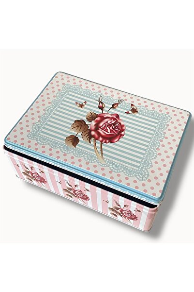 yumakça Metal Kutu Dikdörtgen, Malzeme, Hediyelik, Takı, Dikiş ve Hobi Kutusu ''D'' Model *26 Cm *18 Cm *8 C