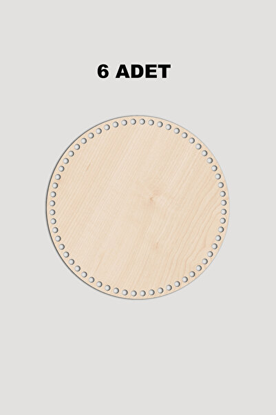 Lucena Drvena okrugla osnova za korpu 15 cm 6 komada javor 3mm