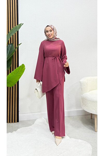 modasusev Belden Tie-Up Double Hijab Set