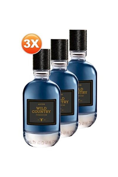 AVON Wild Country Freedom, Eau de Toilette for Men, Set of 3 x 75ml, 225ml