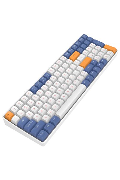 TEKNOCEP AIGO A108 Starry Blue İngilizce Q Mekanik Klavye Yellow Switch