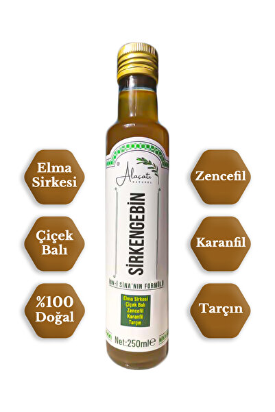 Alaçatı Sirkengebin Prebiyotik Sirkesi İbn-i Sina'nın Formülü 250 ml