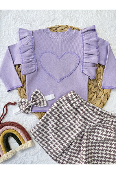 AKİF GİYİM مجموعة تنورة بادي كايزاكي ذات كشكشة على شكل قلب للفتيات الصغيرات و...