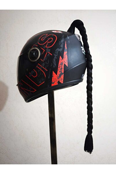 Hediyehanem Motor & Motosiklet Siyah Tek Örgü Saç Kask Dış Aksesuar