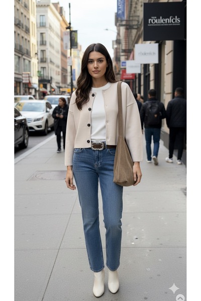 ser arte Stone Color Cardigan Jacket