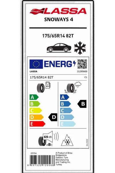 Lassa 175/65R14 82T SNOWAYS 4