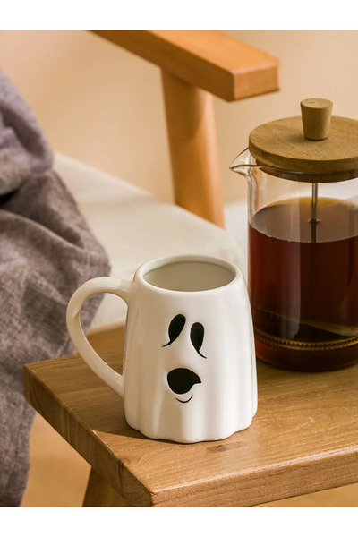 LC Waikiki Lcw Home White Printed Ceramic Mug 550 ml