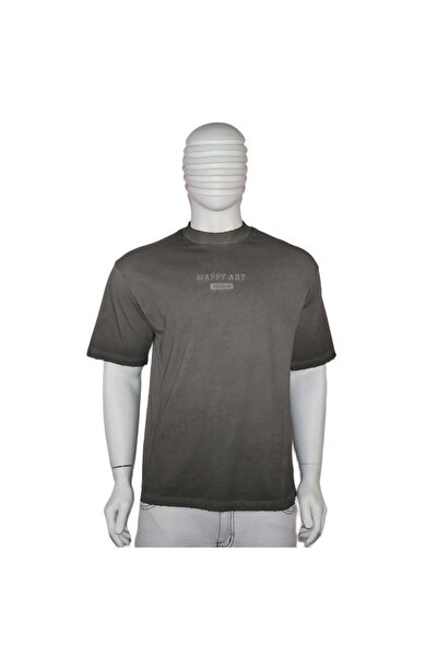 Red Planet Washed Cotton T-Shirt with Unique Design