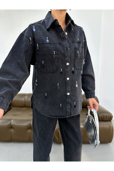 MİA NOURA ΓΥΝΑΙΚΕΙΟ ΠΟΥΚΑΜΙΣΟ ΑΠΟ ΥΦΑΣΜΑ ΤΕΝΤΕ ΜΕ ΧΕΙΡΟΠΟΙΗΤΗ ΚΕΝΤΗΜΕΝΗ ΜΠΡΟΣΤΑ