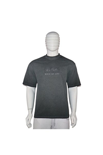 Red Planet Washed Cotton T-Shirt with Unique Design