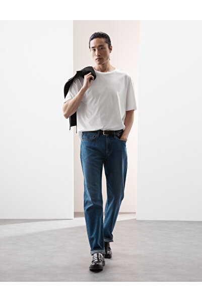 Marks & Spencer Saf Supima Pamuklu Oversize T-shirt