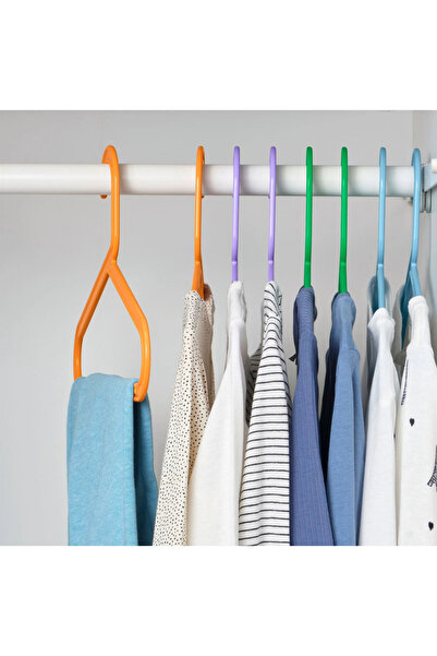 IKEA BAGIS çocuk giysi askısı, çok renkli, 8 adet