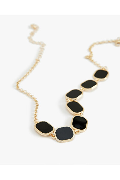 Koton Geometrik Çelik Karışımlı Kolye