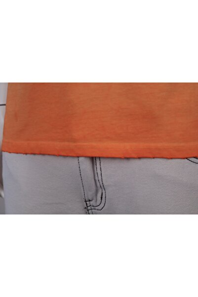 Red Planet Washed Cotton T-Shirt with Unique Design