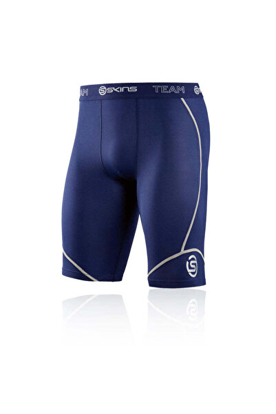 Skins DNAMIC MENS COMPRESSION HALF TIGHTS - NAVY BLUE