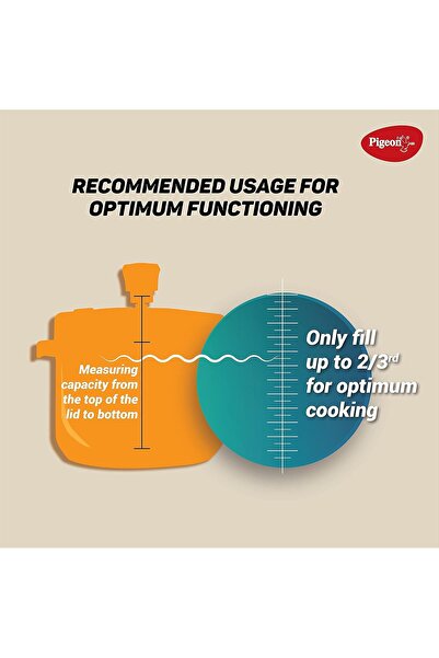 Pigeon Pressure Cooker, Silver, 3 Liters