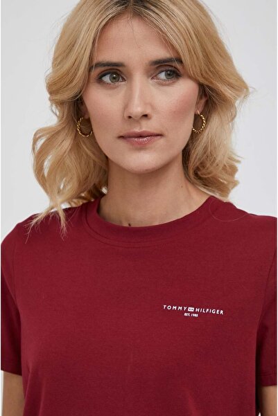 Tommy Hilfiger Plus _..Tommyhilfiger Logo Organic Cotton Women's T-Shirt