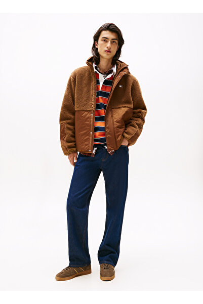 Tommy Jeans Kahve Erkek Sweatmont DM0DM22066GVP TJM ESSENTL MIX TEDDY