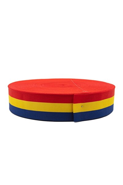 Pin Trade SRL Rola panglica tricolora, lungime 50 m, latime 30 mm, poliester