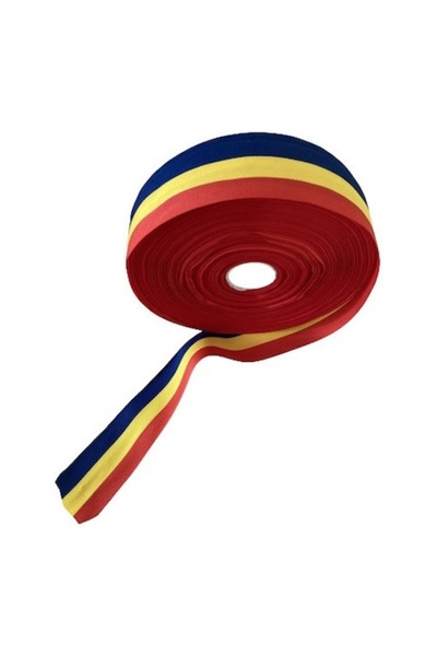 OEM Rola panglica tricolor romanesc latime 30 mm, lungime 50 metri liniari