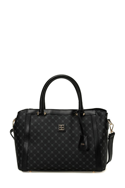 Butigo حقيبة كتف نسائية سوداء MNG GS KL 4PR