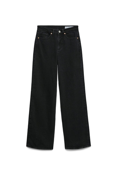 Vero Moda Yüksek Bel Düz Paça Geniş Fit Mavi Kadın Denim Pantolon VMTESSA HR WIDE JEANS RA221 GA