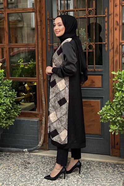 FUAT GÜRSEN Fuat Gürşen Large Size Double Suit 25K-4706 Black