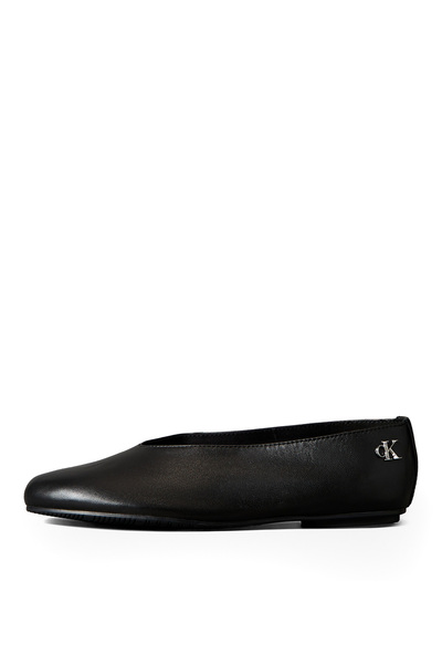 Calvin Klein Deri Siyah Kadın Babet HW0HW02810BEH